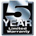 5 Year Limited Warranty